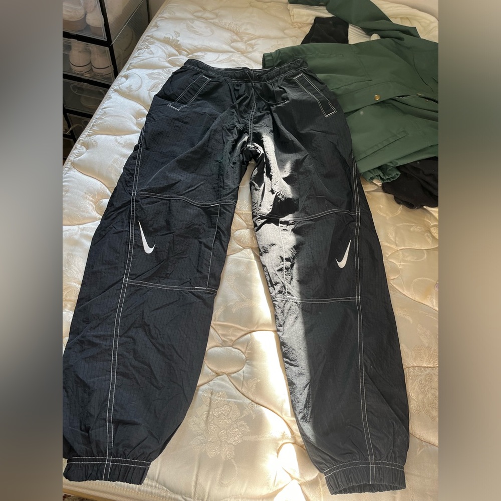 Cuffed puffer pants